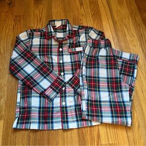Crewcuts Holiday Plaid Flannel Christmas Pajamas Kids Size M 8-9